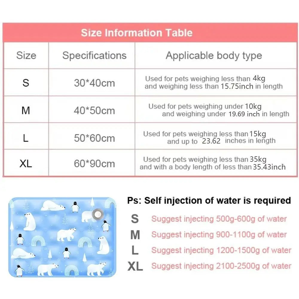 Sniff Joy Ice Gel Cooling Mat – Self-Cooling Bed Pad