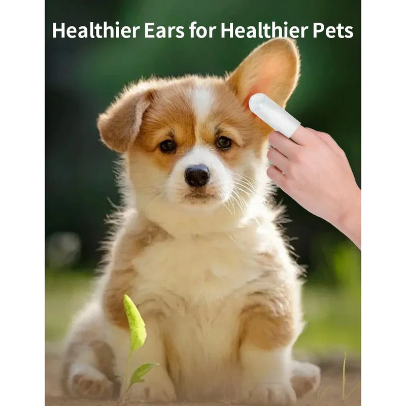 Sniff Joy Ear Cleaning Wipes – 50-Pack Ear Mite & Wax Remover for Cats & Dogs