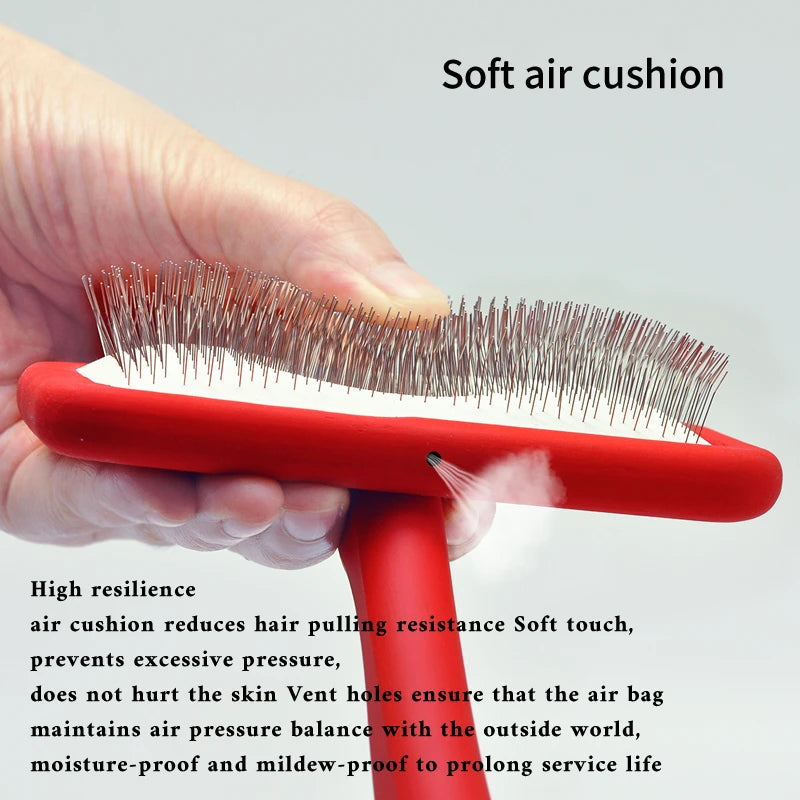 Sniff Joy Crane Wooden Grooming Brush – Soft-Pad Bath & Massage Brush