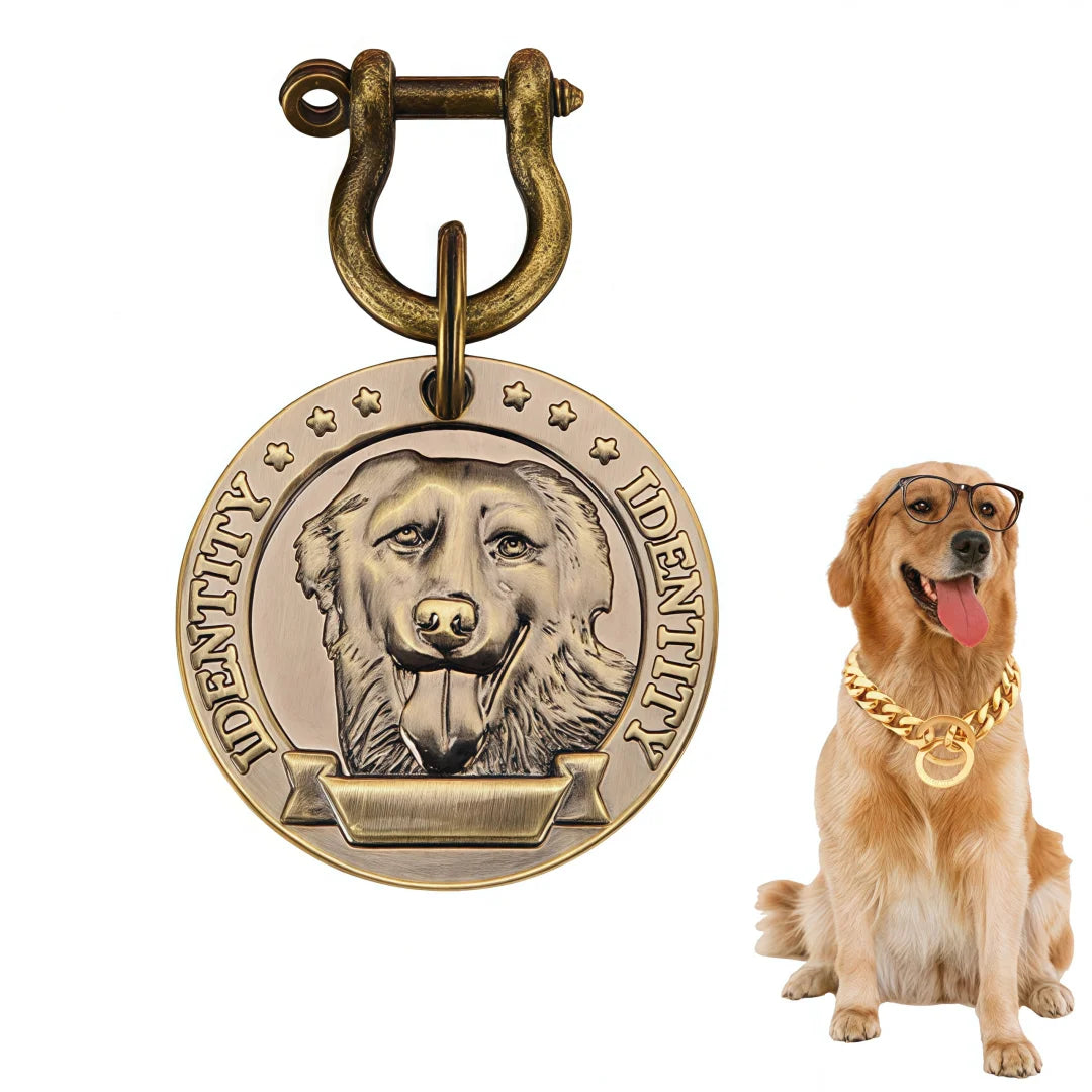 Sniff Joy Custom Engraved Pet ID Tag – Personalized Stainless Steel Nameplate