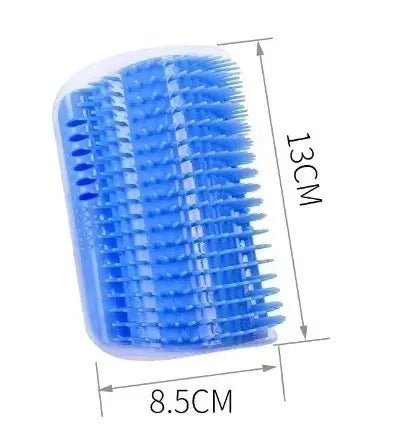 Sniff Joy Wall-Corner Cat Self Groomer – Massage Comb with Catnip Slot