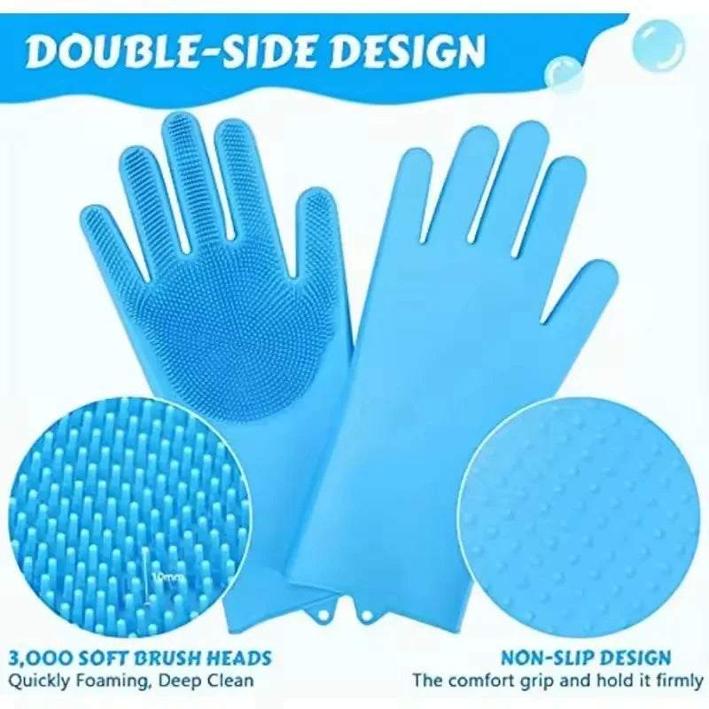 Sniff Joy Silicone Bath Glove – Anti-Scratch Grooming & Massage Mitt