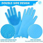 Sniff Joy Silicone Bath Glove – Anti-Scratch Grooming & Massage Mitt