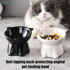 Sniff Joy Elevated Cat Ear Bowl – Anti-Vomiting Tilted Food & Water Bowl