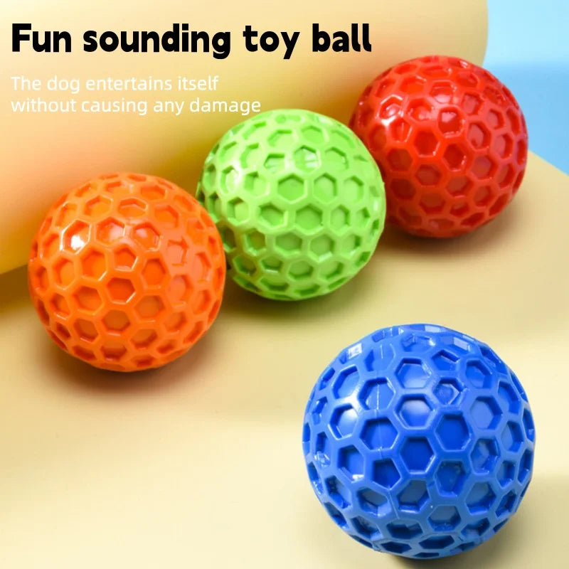 Sniff Joy TPR Squeaky Chew Ball – Dental Care Fetch Toy