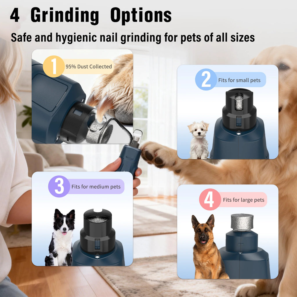 Sniff Joy 6-Speed Quiet Nail Grinder – Dual LED Rechargeable Trimmer
