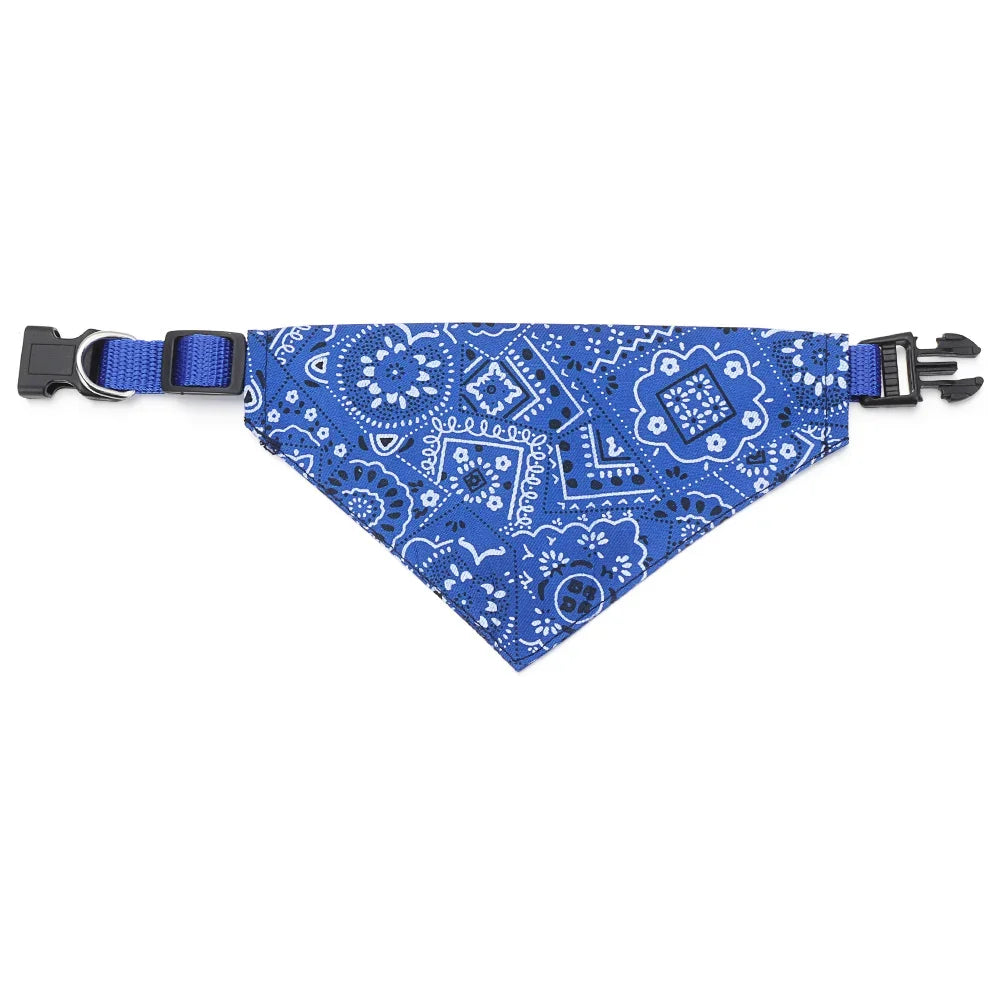 Sniff Joy Adjustable Pet Bandana – 100% Cotton Triangle Scarf