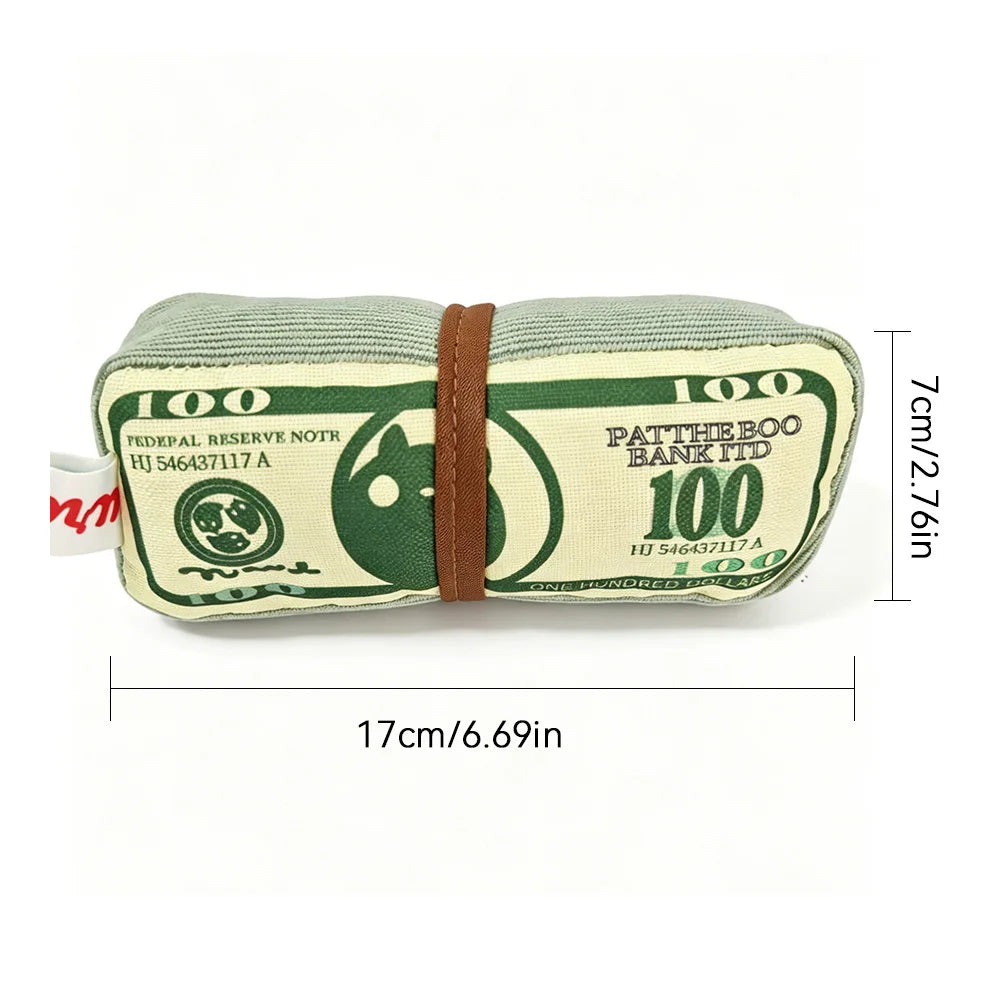 Sniff Joy Crinkle Money Chew Toy – Squeaky Dental Toy
