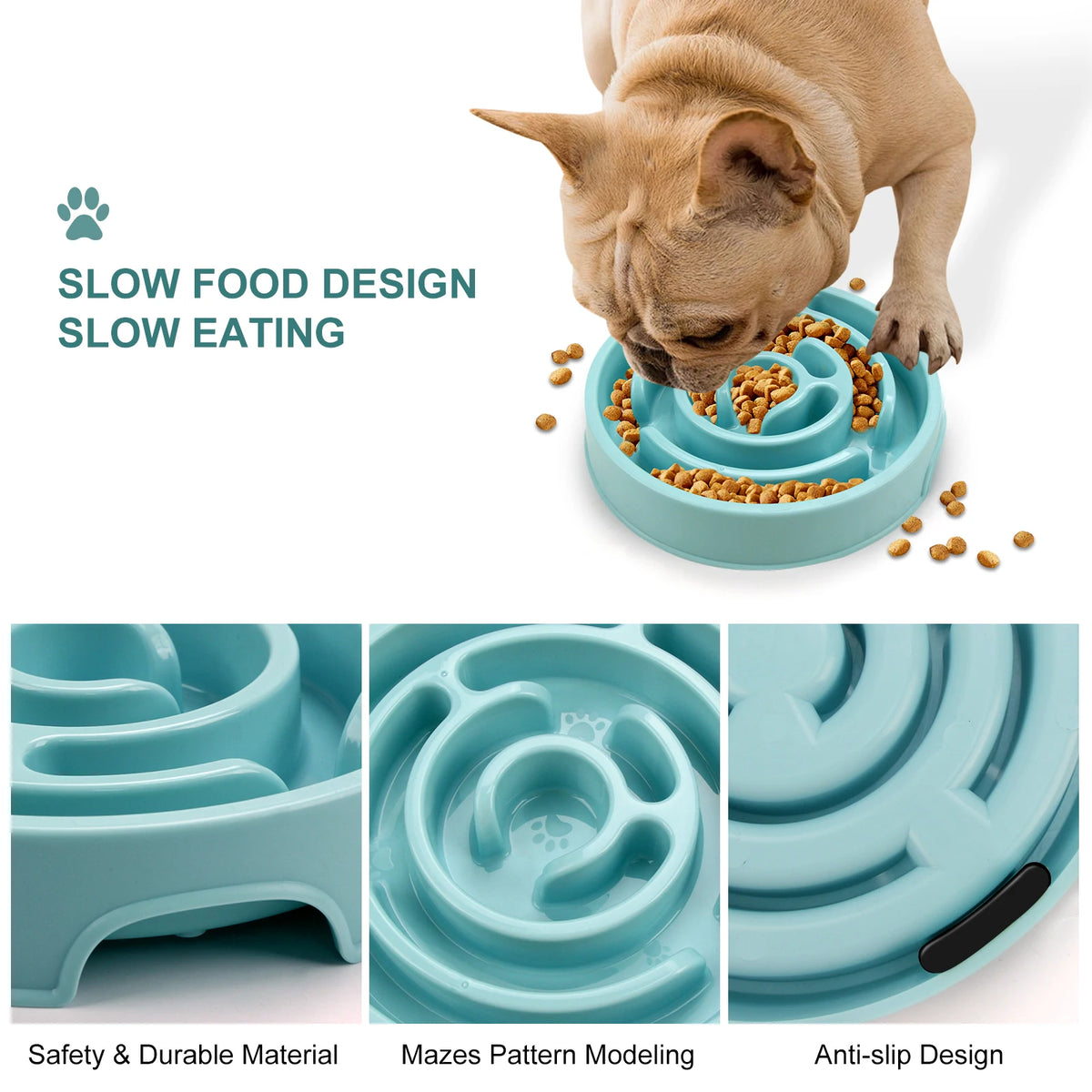 Sniff Joy Maze-Style Slow Feeder Bowl – Anti-Gulping Dish for Dogs
