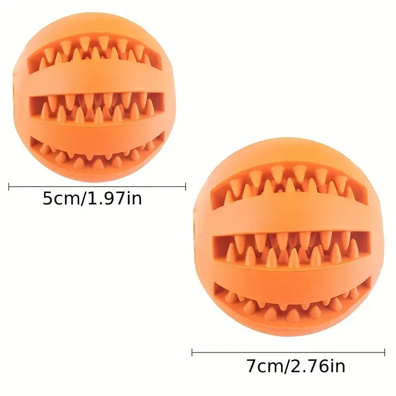 Sniff Joy Treat-Dispensing Chew Ball – Natural Rubber Dental Toy