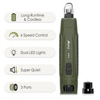 Sniff Joy 6-Speed Quiet Nail Grinder – Dual LED Rechargeable Trimmer