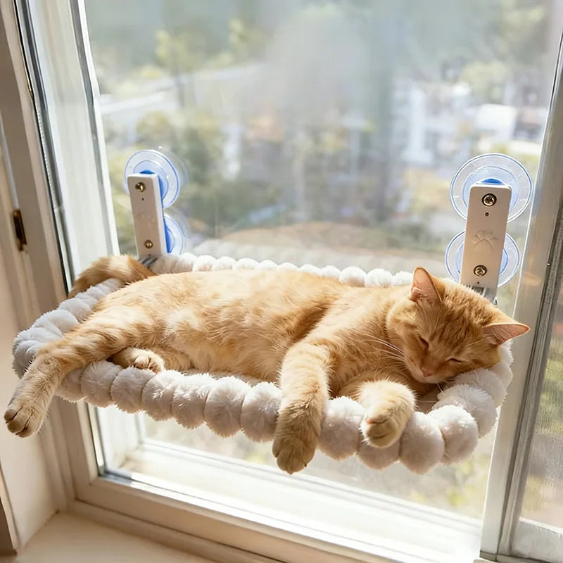 Sniff Joy Window-Mount Cat Hammock – Suction Cup Cozy Perch