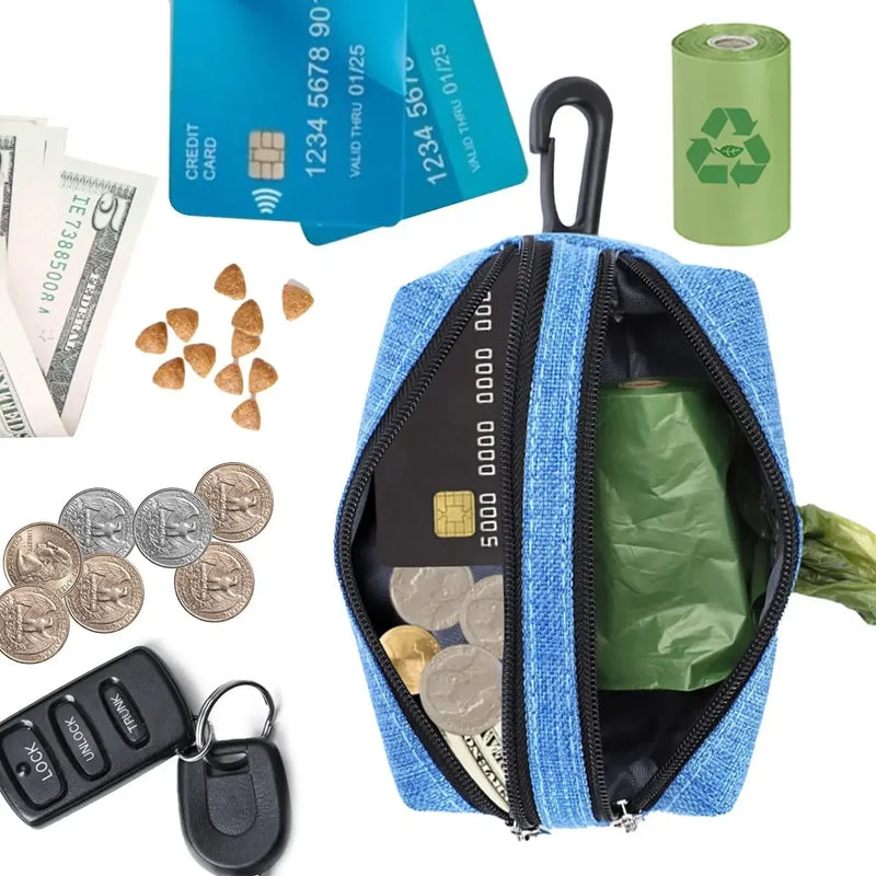 Sniff Joy Waste Bag Dispenser Pouch – Leash-Attach Poop Bag Holder