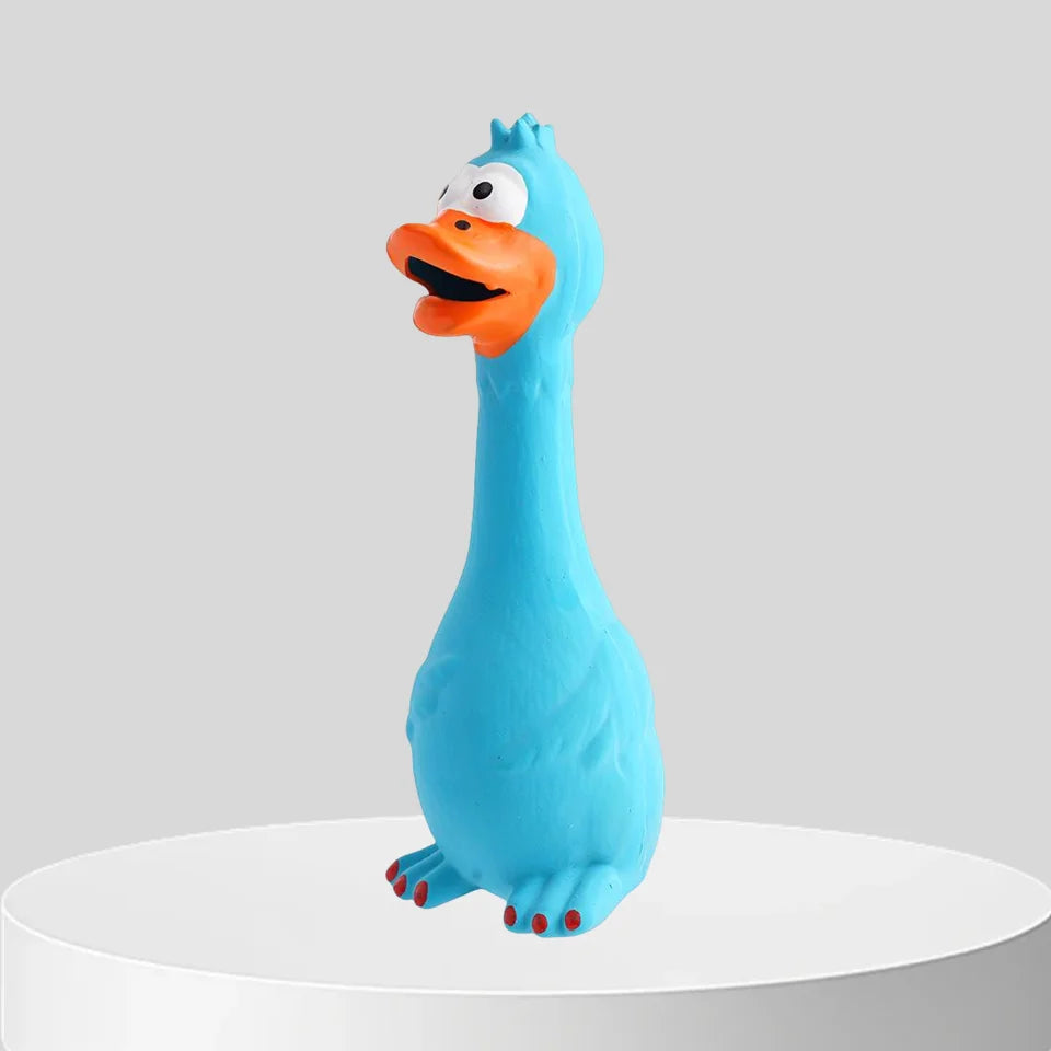 Sniff Joy Squeaky Latex Chew Bone – Chicken-Sound Dental Toy