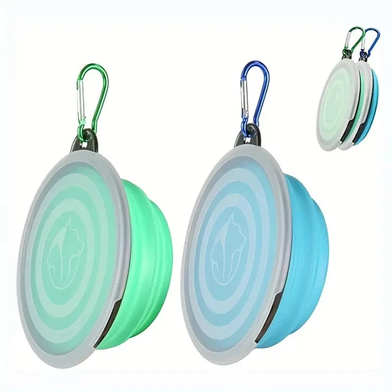 Sniff Joy Collapsible Travel Bowls (2-Pack) – Foldable Dishes with Lids
