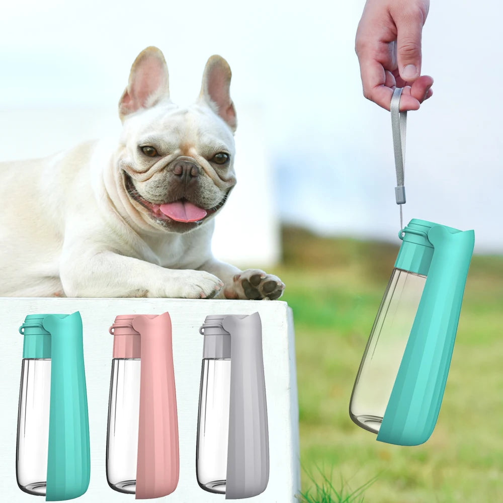 Sniff Joy Portable Dog Water Bottle – Foldable 550ml Travel Dispenser