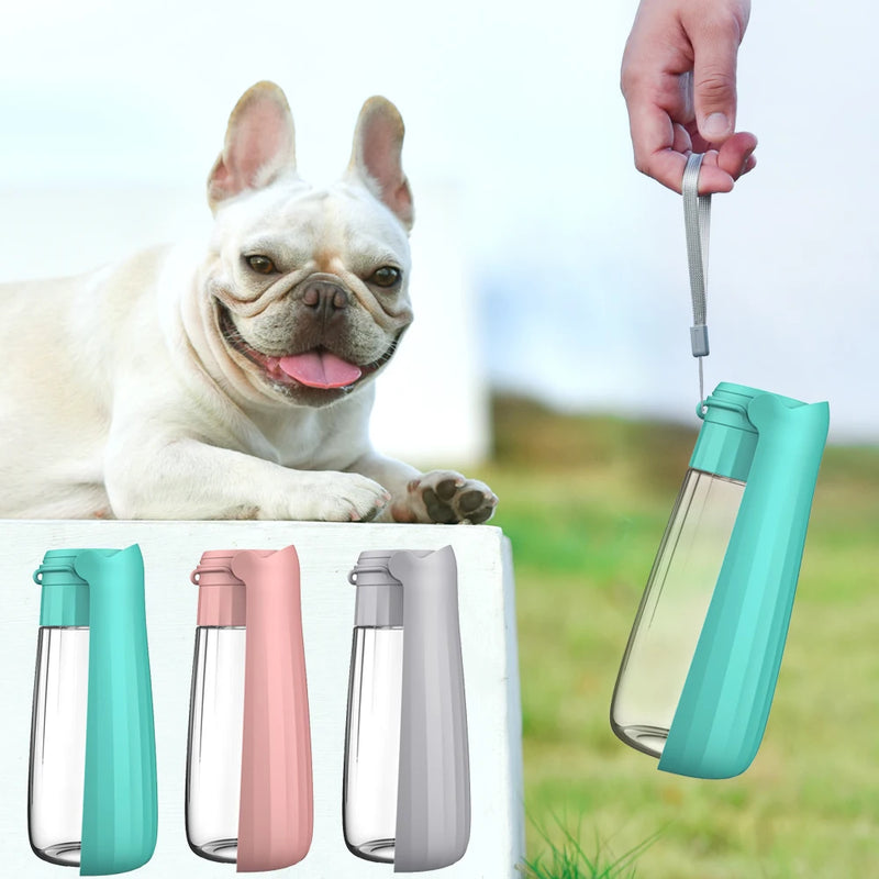 Sniff Joy Portable Dog Water Bottle – Foldable 550ml Travel Dispenser