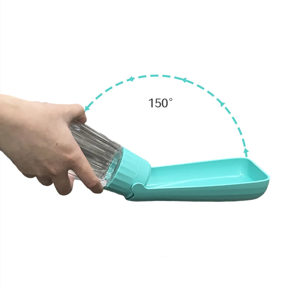 Sniff Joy Portable Dog Water Bottle – Foldable 550ml Travel Dispenser