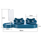 Sniff Joy 3-in-1 Anti-Tip Cat Feeder – Tilted Double & Single Bowl Set