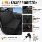 Sniff Joy Waterproof Rear Seat Cover – Quilted Car Protector