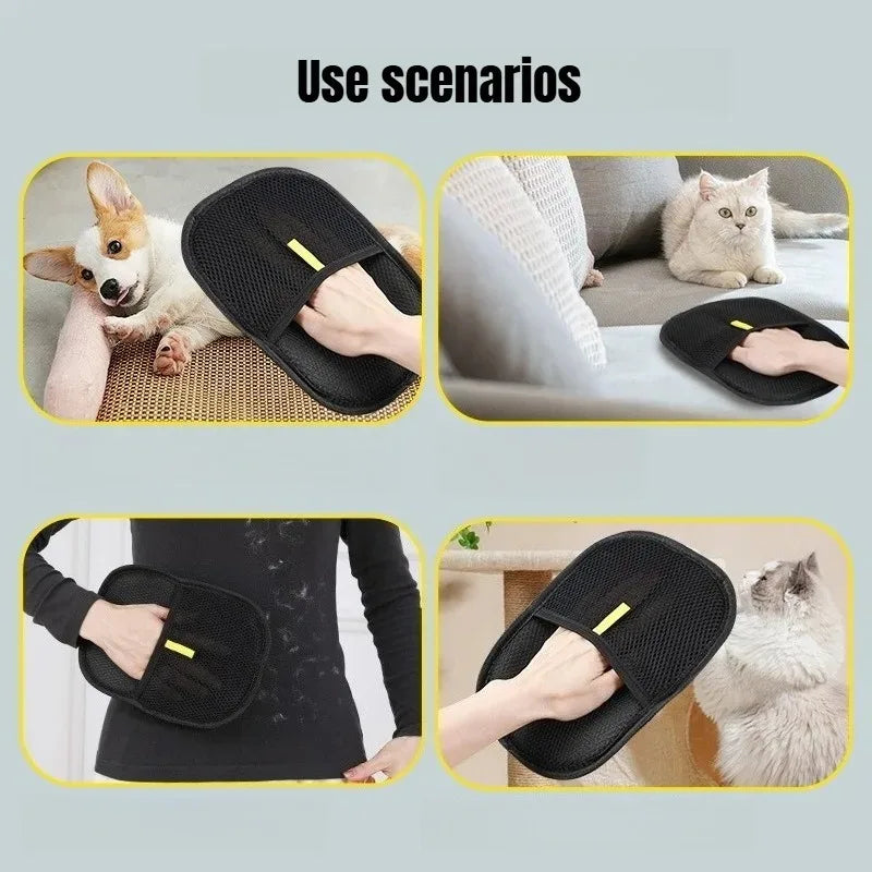 Sniff Joy Grooming Gloves – Gentle Hair Remover Mitts