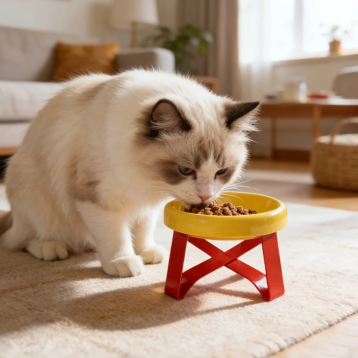 Sniff Joy Anti-Spill Elevated Bowl – High-Leg Cervical Support Dish
