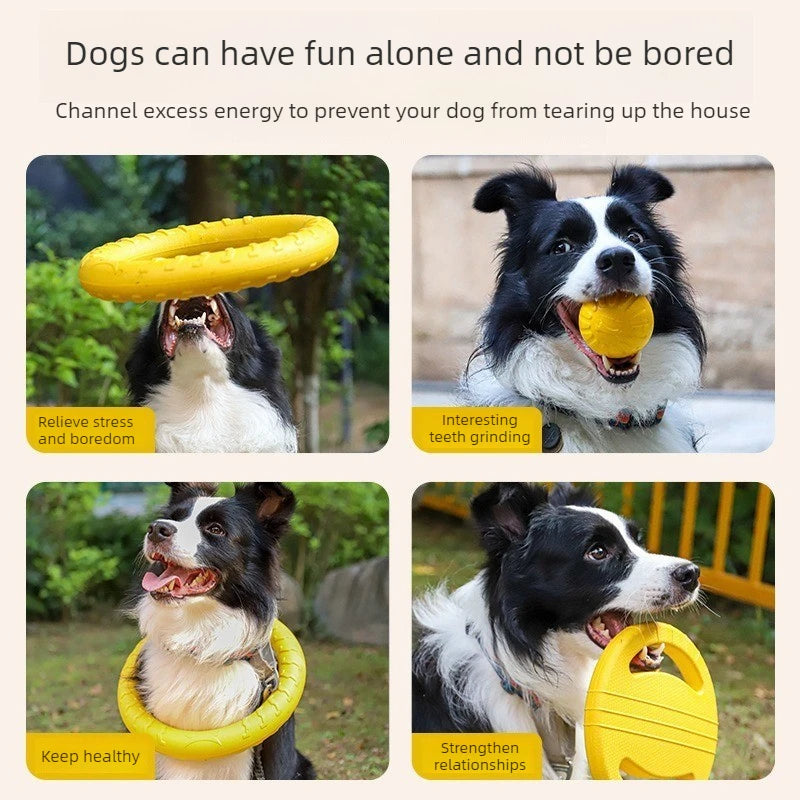 Sniff Joy Indestructible EVA Frisbee – Floating Chew Toy for Dogs