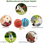 Sniff Joy Treat-Dispensing Chew Ball – Natural Rubber Dental Toy
