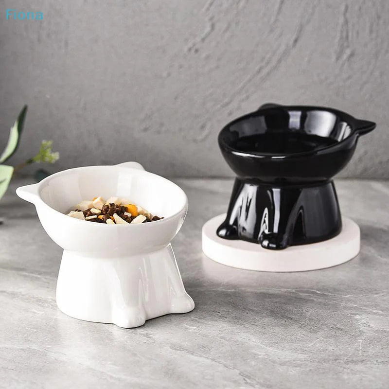 Sniff Joy Elevated Cat Ear Bowl – Anti-Vomiting Tilted Food & Water Bowl
