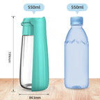 Sniff Joy Portable Dog Water Bottle – Foldable 550ml Travel Dispenser