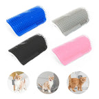 Sniff Joy Wall-Corner Cat Self Groomer – Massage Comb with Catnip Slot