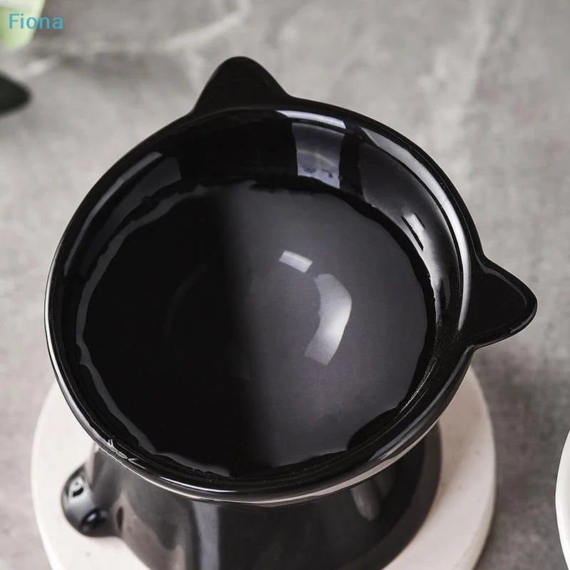 Sniff Joy Elevated Cat Ear Bowl – Anti-Vomiting Tilted Food & Water Bowl