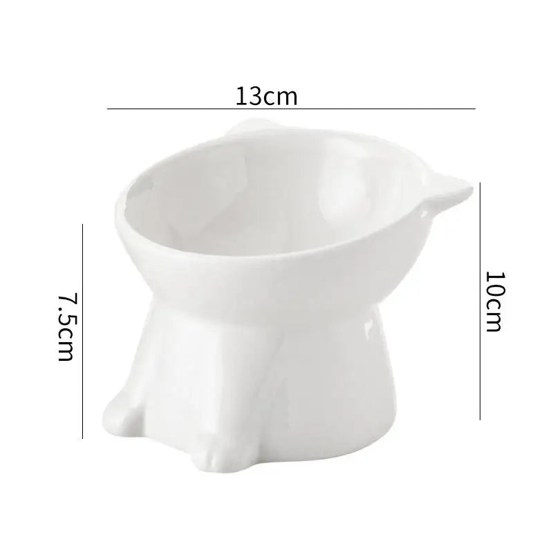 Sniff Joy Elevated Cat Ear Bowl – Anti-Vomiting Tilted Food & Water Bowl
