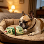 Sniff Joy Crinkle Money Chew Toy – Squeaky Dental Toy