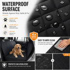 Sniff Joy Waterproof Rear Seat Cover – Quilted Car Protector