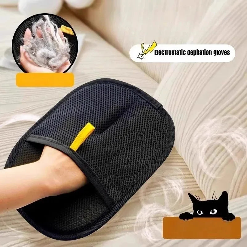 Sniff Joy Grooming Gloves – Gentle Hair Remover Mitts