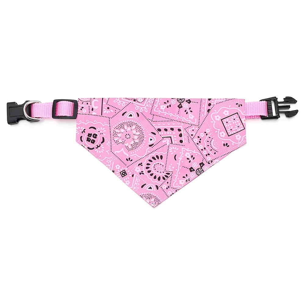 Sniff Joy Adjustable Pet Bandana – 100% Cotton Triangle Scarf