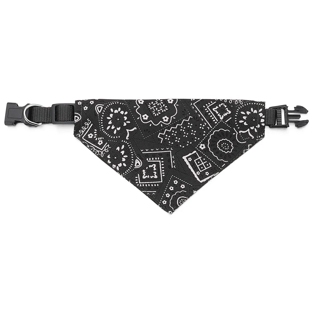 Sniff Joy Adjustable Pet Bandana – 100% Cotton Triangle Scarf