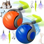 Sniff Joy Smart Rolling Cat Toy – USB Rechargeable Ball with Faux Tail
