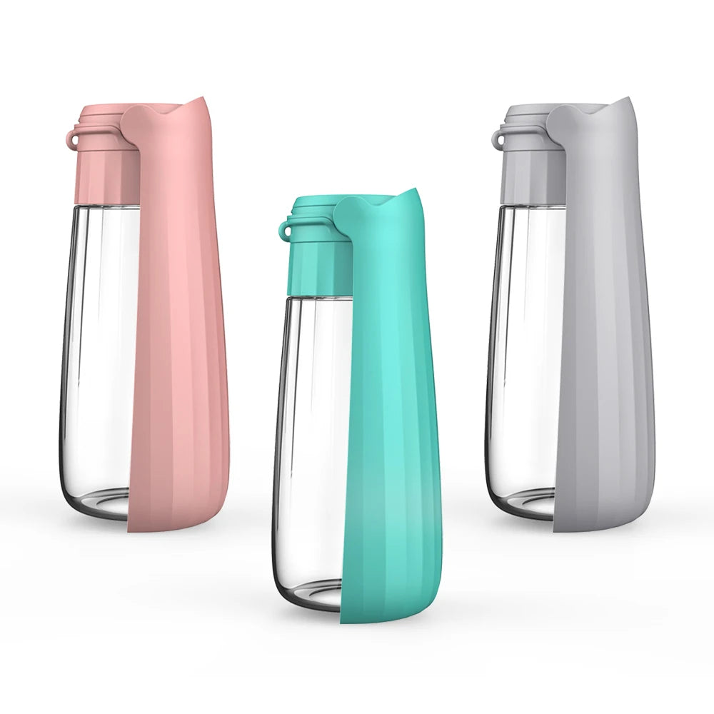 Sniff Joy Portable Dog Water Bottle – Foldable 550ml Travel Dispenser