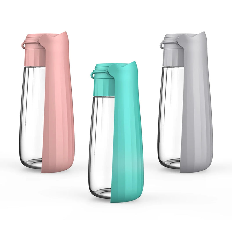 Sniff Joy Portable Dog Water Bottle – Foldable 550ml Travel Dispenser