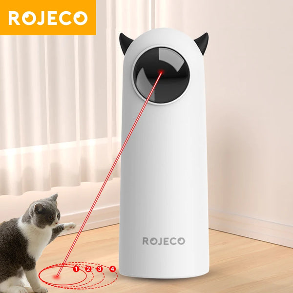 Sniff Joy Automatic LED Laser Cat Toy – Handheld & Smart Teasing Modes